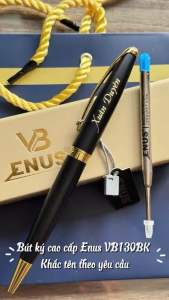 Bút ký cao cấp Enus VB130BK mực bi xanh ngòi 1.0mm khắc tên theo yêu cầu quà tặng ý nghĩa sang trọng tặng đối tác đồng nghiệp