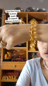 Feng Shui Natural Clear Citrine Charm Blessed Wealth Success Bracelet