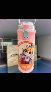 ของขวัญนักเรียน 500 ML กระบอกน้ำสแตนเลส 304 ขวดน้ำเด็ก กระติกน้ำเก็บความร้อน-เย็น