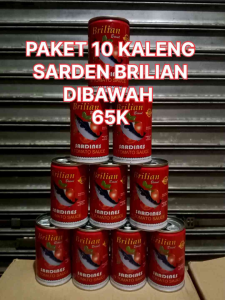 PROMO !!! PAKET 10 PCS SARDEN BRILIAN 155g EXP 2026