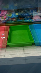 กระบะทรายแมวขนาดใหญ่ ยาว 63 ซม. กว้าง 46 ซม. สูง 13 ซม. กระบะพลาสติกใบหนัง 200 ชั่วโมง