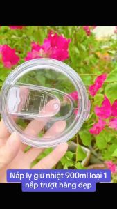 Nắp Ly Giữ Nhiệt 900ml loại 1 nắp trượt hàng đúng chuẩn đẹp - gia dụng Nari