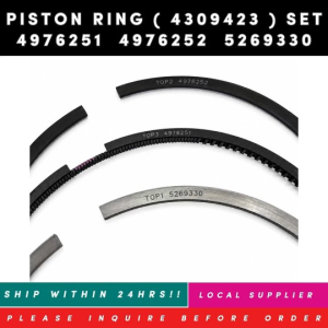 PISTON RING (4309423) SET INCLUDES 5269330/ 4976252/ 4976251 FOR FOTON  ISF2.8F ENGINE [LOCAL STOCK. READY TO SHIP WITHIN 24HRS.]