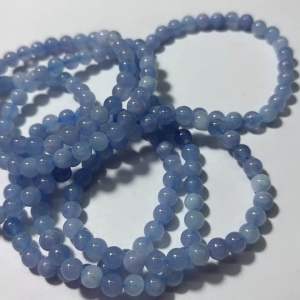 161#天然7A海蓝宝水晶手链 Natural 7A Aquamarine Crystal Bracelet（沟通 Communicate）海蓝宝 Aquamarine 天然水晶手链 Natural Crystal Bracelet