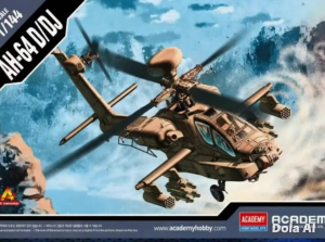 Academy Hobby Model Kits AH-64D DJI Longbow 1/144 Scale Original from South Korea