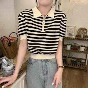 Áo Kiểu Nữ Len Mongtoghi Dệt Kim Cổ Bẻ Khoá Kéo Thời Trang