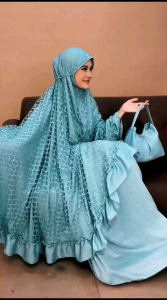 Mukena Lebaran 2025 | Mukena 2In1 Resleting | Mukena Rawdah Al Jannah By Dalanova | Mukena Dewasa Jumbo 2 Lapis Bahan Adem dan Nyaman