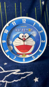 jam dinding bulat diameter 26cm kartun karakter doraemon.tayo.hellokity
