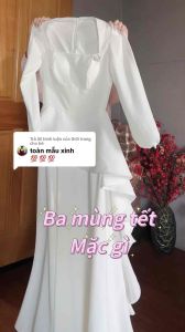 Đầm Maxi trắng dự tiệc dành cho nữ Đầm trắng thiết kế sang trọng NB fashion Xưởng May Na Bùi