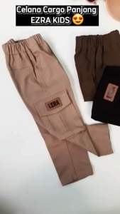 Celana Chino Cargo Panjang Anak Stretch (Melar) Usia 1-9 Tahun Ezra Kids
