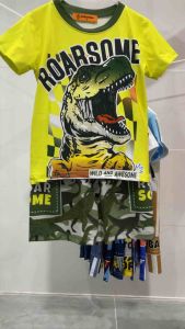 11-42kg đồ bộ bé trai tay ngắn quần đùi thun lạnh 3D mềm mịn bền đẹp 455