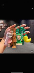 Tralalero tralala Keychains Tung tung sahur Backpack pendant Ballerina cappuccina