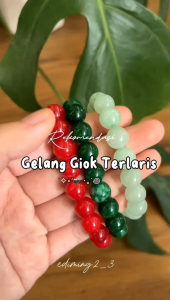 GELANG GIOK MERAH MAROON ASLI TAIWAN