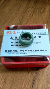 CINCIN GIOK BURMA ASLI GRADE A+ LENGKAP BOX DAN BERSERTIFIKAT