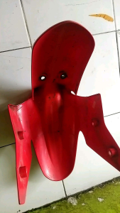 spakbor depan ninja 250 karbu merah original bekas