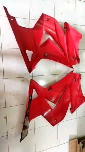 Cover Bodi & Fairing Kanan Kiri Ninja 250 Merah Karbu Bekas Ori