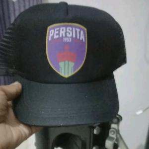 topi jaring trucker persita tangerang murah free stiker dtf