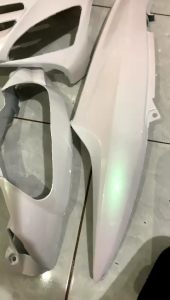 Cover Full Body Halus Yamaha Mio Sporty Warna Putih Lembayung Hijau