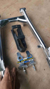 Swing Arm W175 Crome Set & Setelan Rantai Karet Arm Pnp CB Begel Panjang Presisi