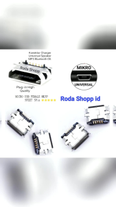 Konektor Charger Cas Nokia Tab Cina ori 5 Pin Kuningan