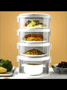Food Storage 4 Susun - Tudung Saji Susun 4 Layer/Rak Penyimpanan Makanan 4 Susun