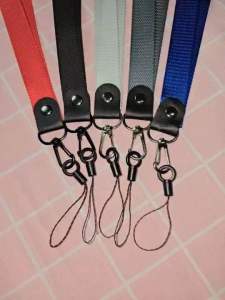 (พร้อมส่งจากไทย) สายคล้องบัตรพนักงาน คล้องมือถือ | ผ้า2cm. 2in1 หัวก้ามปู+ที่ห้อยโทรศัพท์ | สายห้อยคอ LANYARD