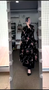 Setelan Tunik Kulot Haniyah Rayon Diamond