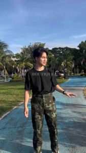 สินค้าราคาพิเศษ กางเกงคาร์โก้ทหารลายดิจิตอล ขากระบอกกลาง เนื้อผ้ากำมะดิน (Size 28-38 นิ้ว) TIVA BOUTIQUE