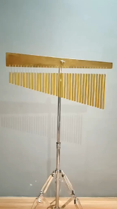 Blacksmith TAIWAN 36 BARS CHIMES BRASS w/ STAND Golden Bar Chimes Bar Percussion Instrument w Tripod