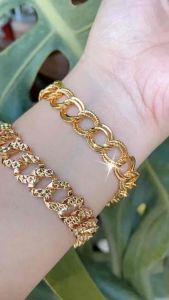 GELANG GOLD RANTAI GEPENG BOLONG XUPING AKSESORIS DEWASA TERBARU
