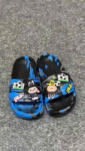 Sandal Selop Anak Laki-Laki Model Labubu Timbul Loreng Kekinian Uk.25-34