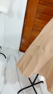 Modern Filipiniana Elegant Dress Satin Fabric below the knee