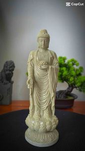 Tượng Phật A DI Đà đứng 20cm trang trí nhà cửa thờ cúng làm quà tặng.