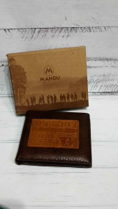 Dompet Pria Lipat Kartu Pendek Mandu Bahan Kulit Sapi Asli