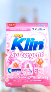 ( PROMO ISI 5 PCS) SO KLIN Softergent 215gr Soklin Detergen Bubuk Sabun Cuci Baju