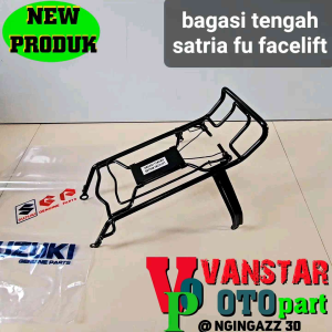 rak jepit bagasi tengah satria fu facelift 2014 bahan full besi tebal