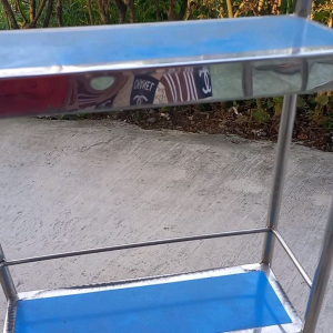 Kệ để gia vị inox .3 tầng tấm 12cm x30cm cao 67cm