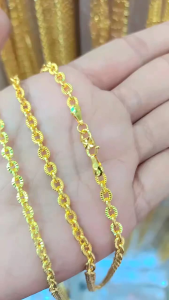 Kalung motif borju ukir 45cm koin 91| perhiasan emas kuning 91 | kalung dewasa 24k