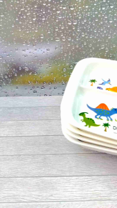 Piring Makan / Piring Melamin / Wadah Tempat Makanan Dengan Motif Lucu