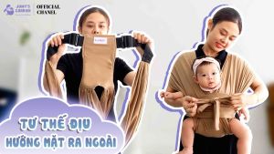 ￼Địu Vải Cho Bé Sơ Sinh Jumysie - Chất Cotton Mềm Mại Thoáng Khí Êm Dịu Cho Bé Dễ Sử Dụng