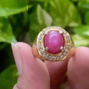 CINCIN BATU RUBY BURMA SUPER KEREN MINIMALIS MEWAH