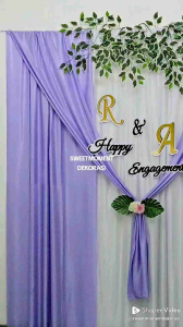 Paket kain backdrop lamaran aesthetic ukuran 3MX2.2M terlaris