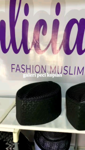 PECI SONGKOK HITAM MOTIF JARING TERBARU KOPIAH PRIA DEWASA TERMURAH DAN TERLARIS