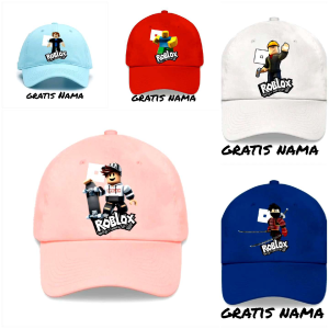 Topi Anak ROBLOX Topi Baseball Topi Anak Usia 1 sampai 10 Tahun Gratis Nama Sendiri