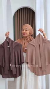 Pastellaindonesia - Aisha Hijab Instant Kaos Rayon Untuk Olahraga