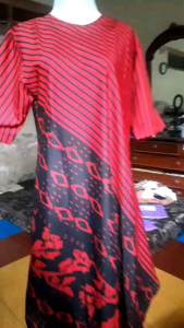 COUPLE DRESS LANCIP DAN DRESS  BROKAT MOTIF SALUR DIAMOND M L XL