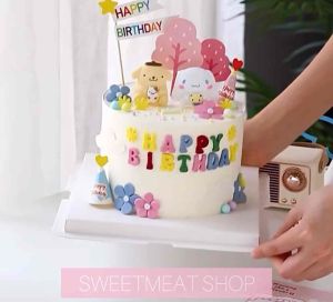 ตุ๊กตาชินาม่อน ตุ๊กตาสุนัข ตุ๊กตาเรซิน ของตกแต่งงานวันเกิด ตกแต่งเค้ก