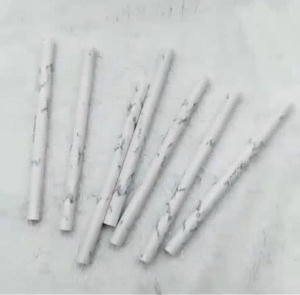 2 in 1 Marble Eyebrow Pencil Waterproof and Sweatproof Non-Marking Natural Long-lasting Eyebrow Powder Thrush Useful
