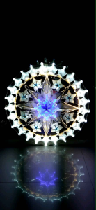 25 inches TALA PAROL made of capiz shell