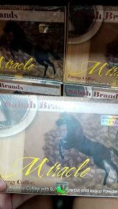 ORIGINAL SABAH MIRACLE COFFEE 5PCS SACHETS FOR TRIAL 100%original (napaka effective pampagana pampatigaspampatagal sa kama)
